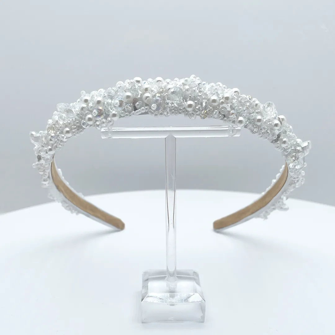 Aram Kristall perlen Haarreif