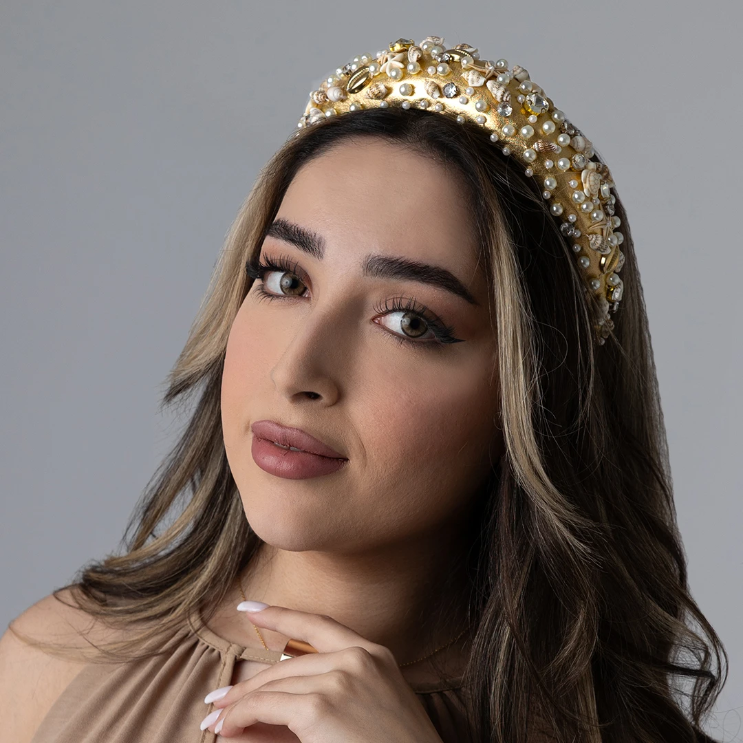 DARYA – Goldener Haarreif – vom Meer inspiriert – Bild 2