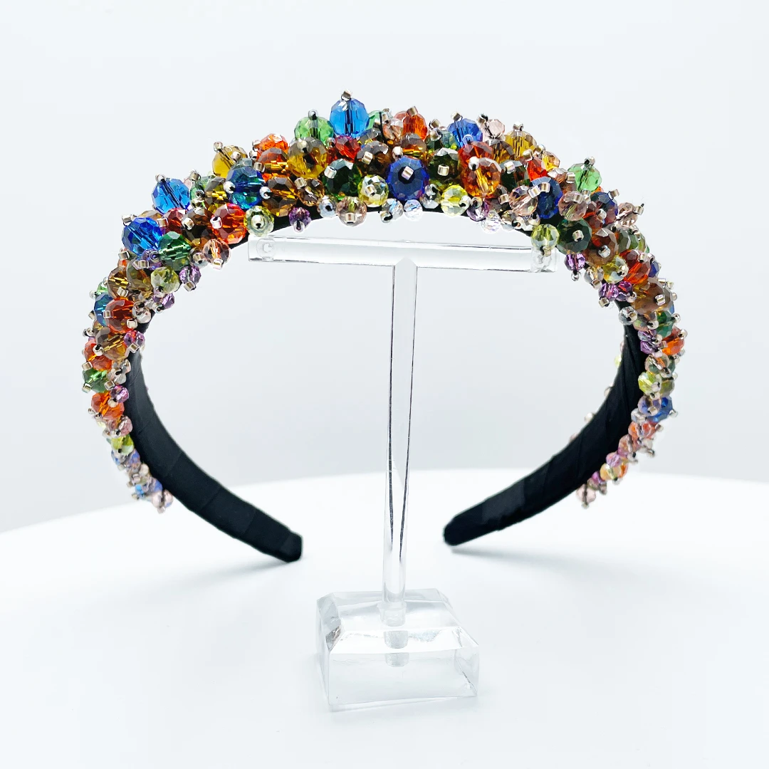 NEGAR – Bunter Kristall-Haarreifen - wie ein Regenbogen – Bild 4