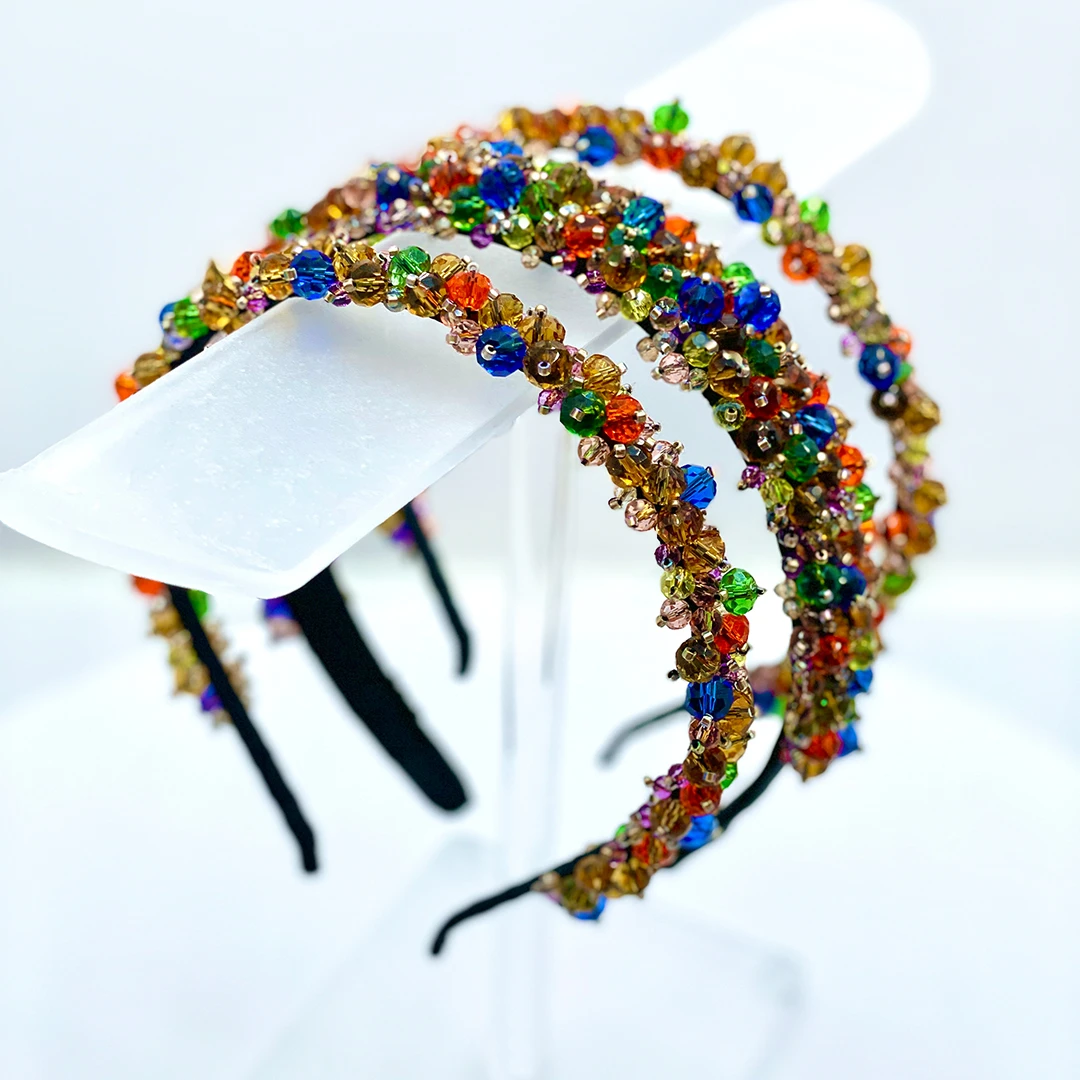 NEGAR – Bunter Kristall-Haarreifen - wie ein Regenbogen – Bild 3