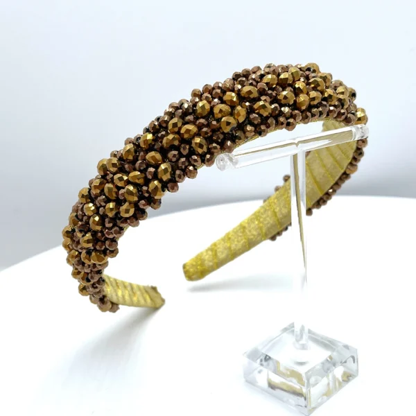 Gold braune Haarreifen