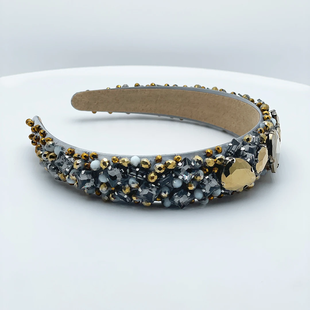 PERANSA – Glänzender Haarreif mit warm-kühlem Kristallmix – Bild 2