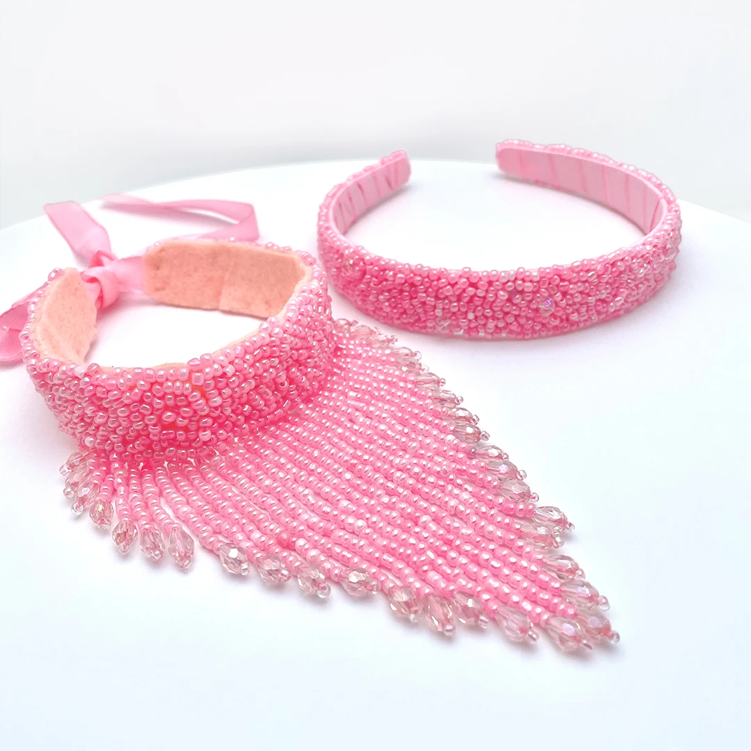 SOORATI – Handgemachtes Set aus Halsband & Haarreif – Bild 2