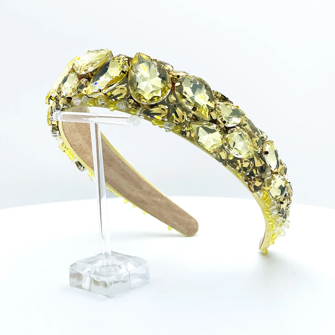 ZITRINA – Sonniger Satin-Haarreif mit leuchtenden Strassdetails – Bild 5