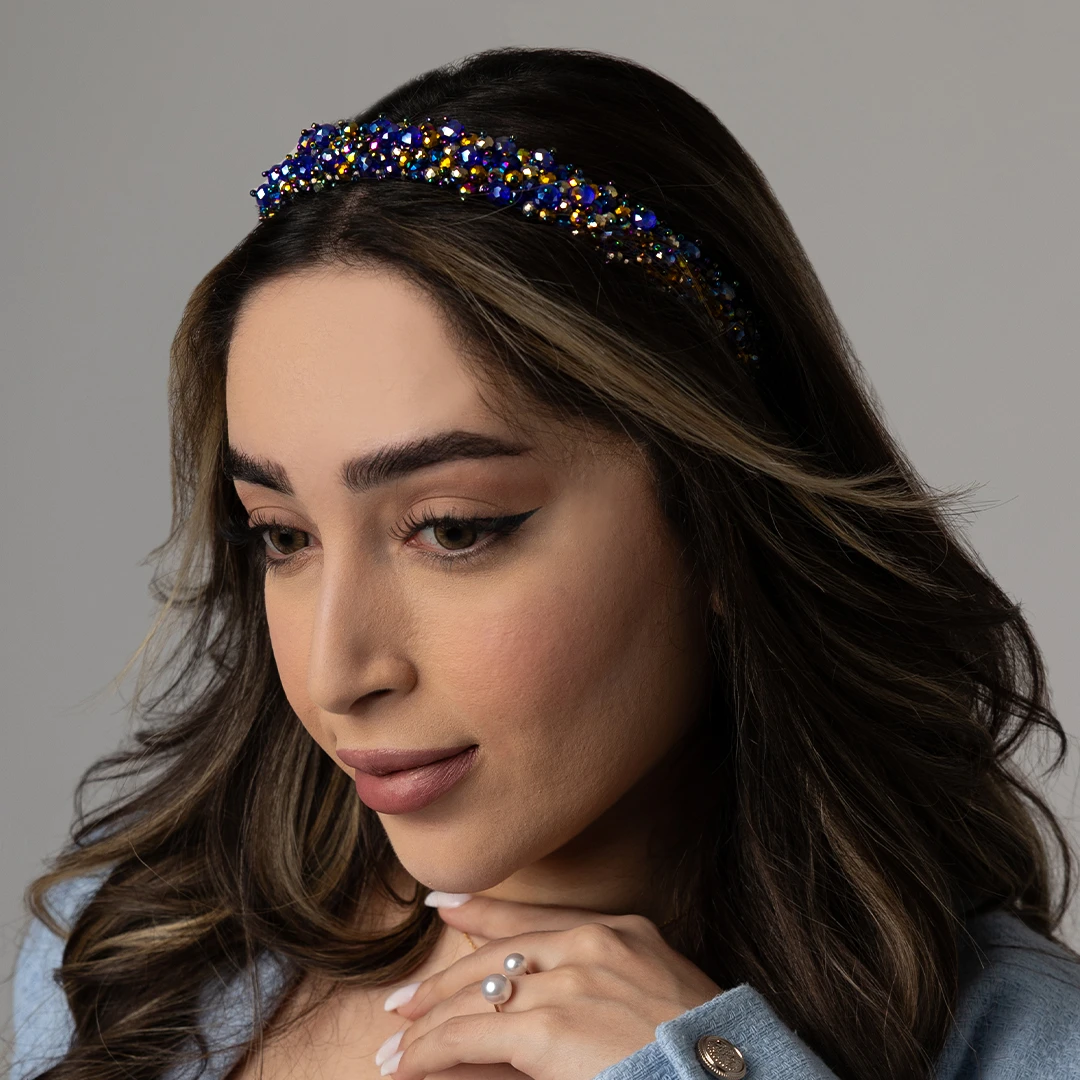 Lapislazuli-Haarreif - Mitternachtsglanz – Bild 2