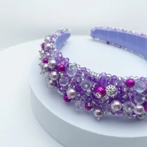 VIOLETTA Kristallperlen Haarreif