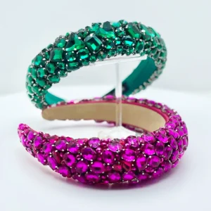 ZOMOROD – Eleganter Satin-Haarreifen mit Strassbesatz