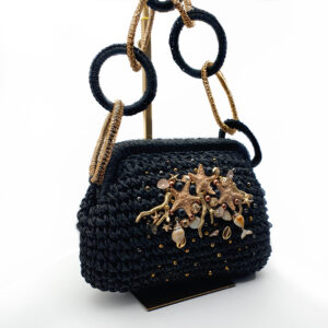 SETAREH Summer Tasche - schwarz-gold